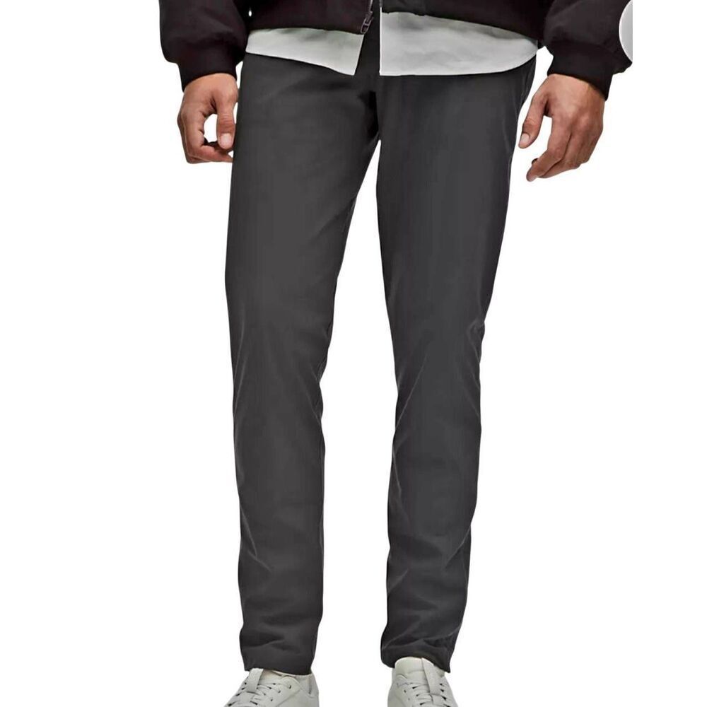 Lululemon Pants Men's 32 Grey ABC Slim Fit Warpstreme 5 Pocket 30 Inseam